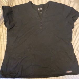 Black scrub top